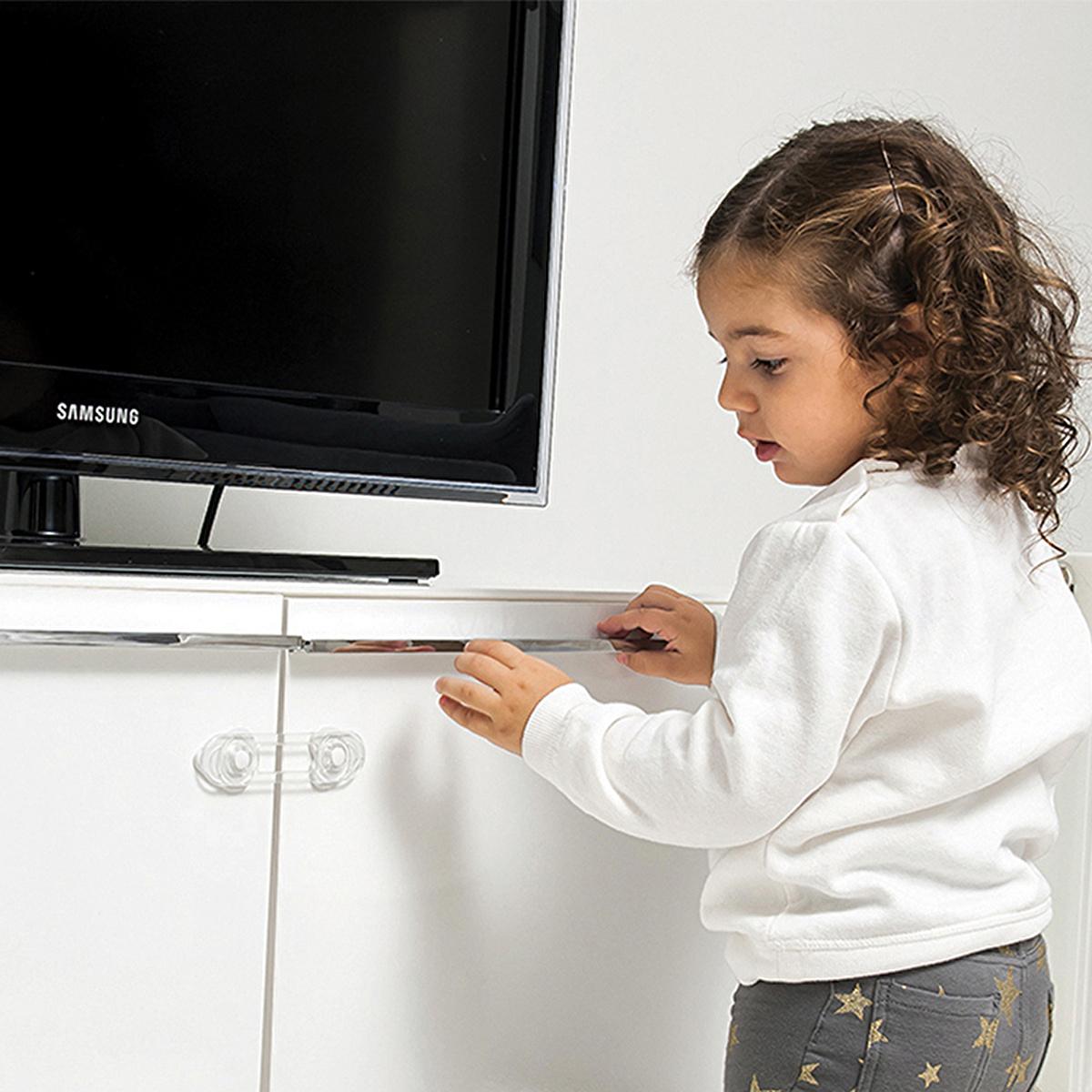 Babyjem Multi-Purpose Safety Lock - Easy Installation Childproofing Solution for Cabinets & Drawers