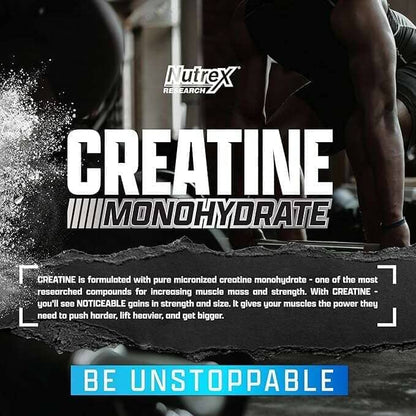 Nutrex Creatine Monohydrate, 200 Servings (Cracked Lid)