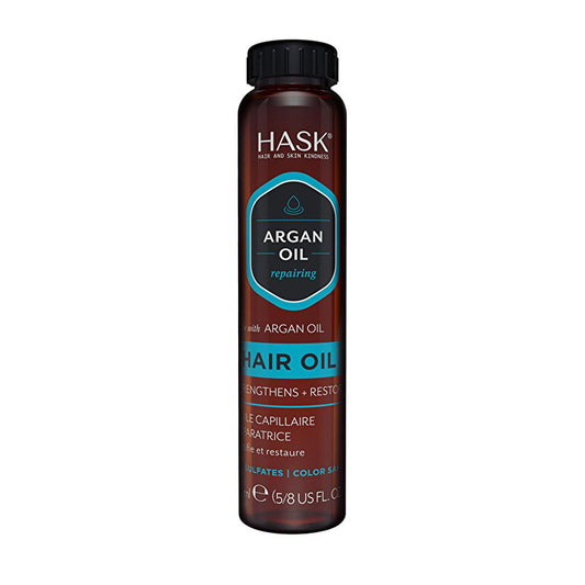 Hask Argan Oil Hair Treatment: Repair, Shine & Frizz Control - Moroccan Oil Hair Serum for Damaged Hair -  Lightweight & Non-Greasy Formula - 0.61 fl oz