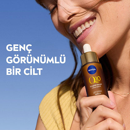 Nivea Anti-Wrinkle Face Serum with Q10 - Anti-Aging Skincare, Reduces Fine Lines & Wrinkles, Suitable for All Skin Types