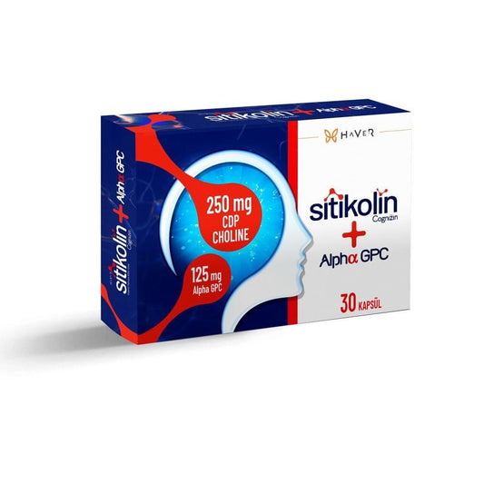 Haver Citicoline + Alpha GPC Supplement Capsules - Brain Health & Cognitive Enhancement for Adults