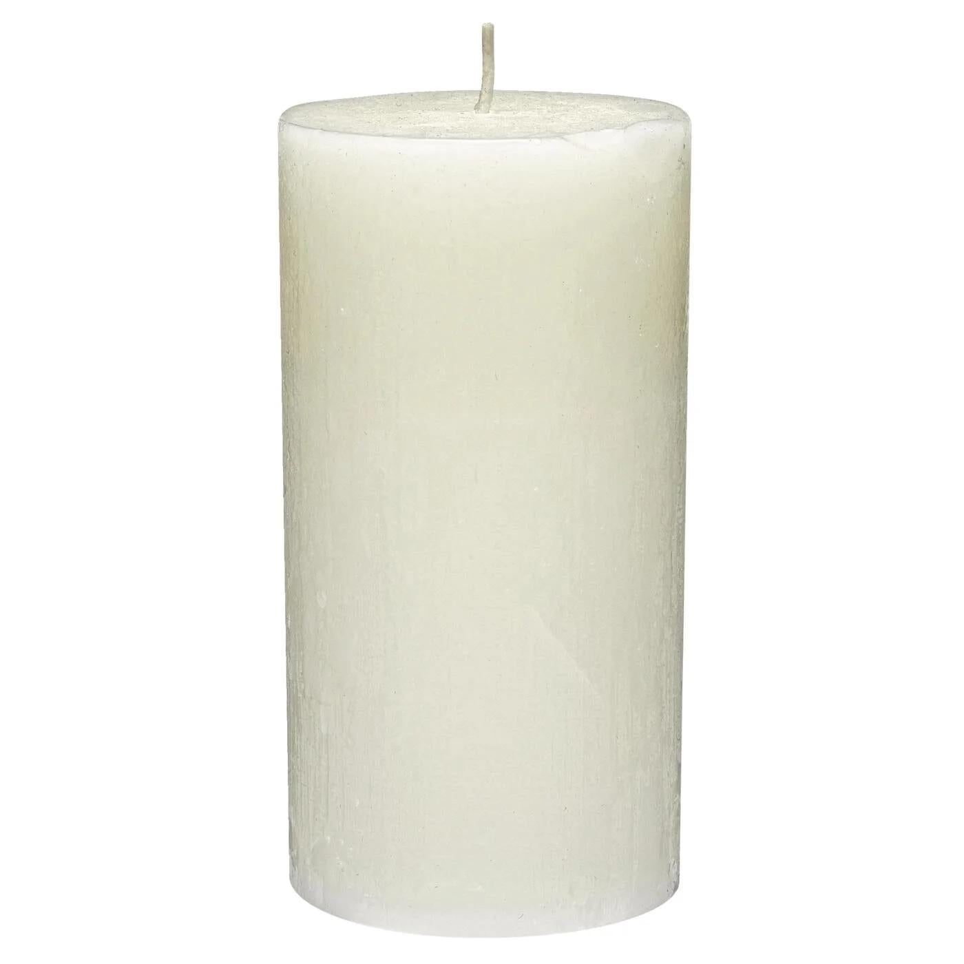 RubinLicht Rustic Pillar Candle in Champagne 100x50mm