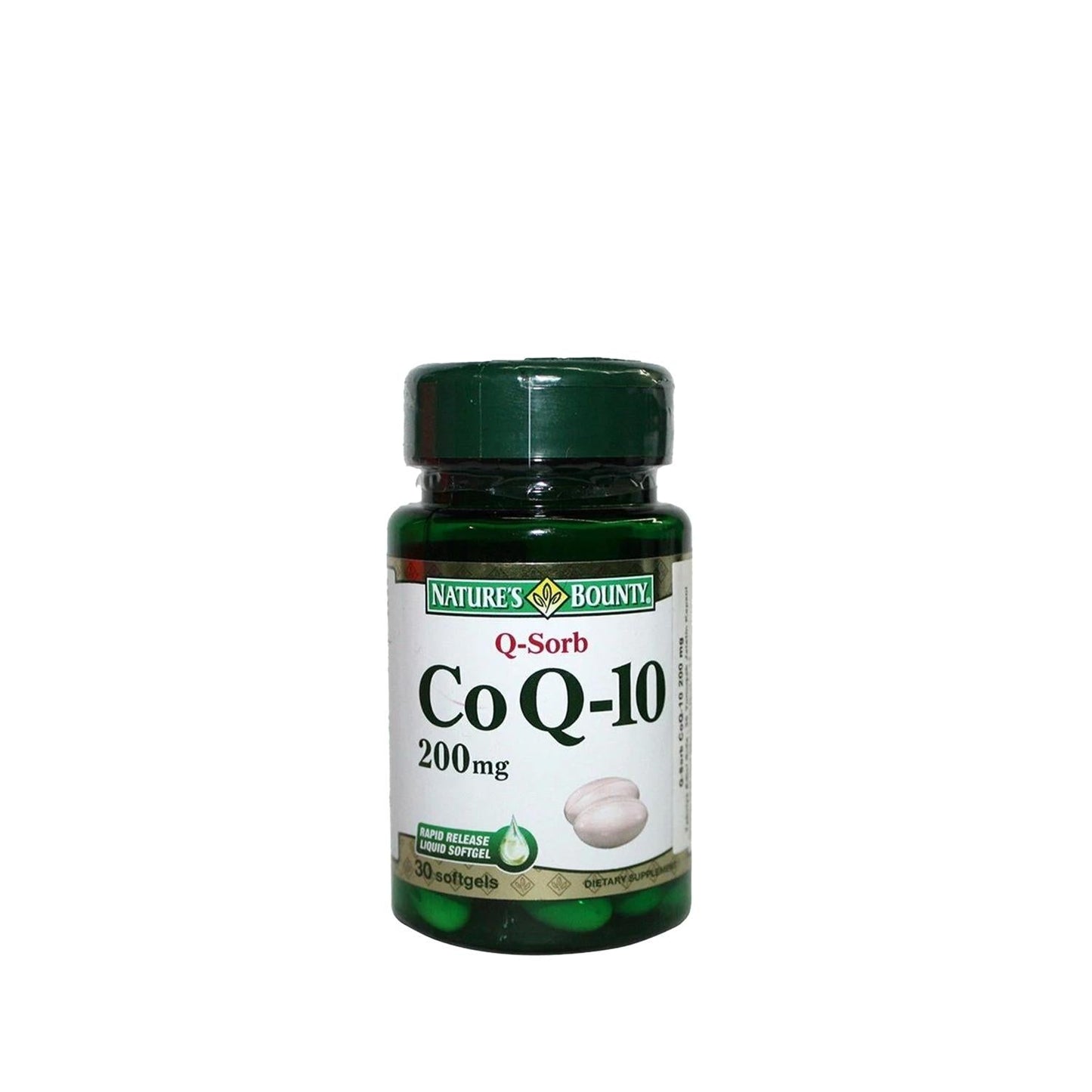 Nature's Bounty Coenzyme Q-10 200 Mg Q-Sorb 30 Capsules - Antioxidant Heart Health Supplement