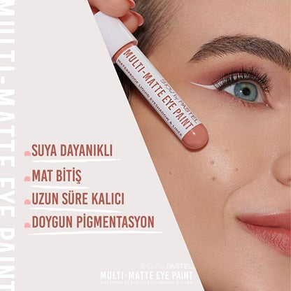 Show by Pastel Waterproof Eyeshadow & Eyeliner - Long-Lasting Matte Finish Eye Paint with Acmella Flower