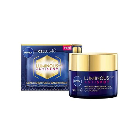 Nivea Anti-spot Night Care Cream with Luminous630 - Dark Spot Correction & Hyperpigmentation Treatment, 1.69 fl oz