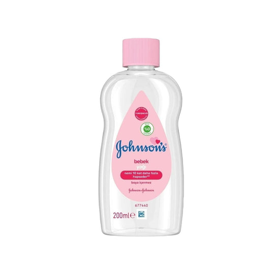 Johnson's Baby Oil 200ml - Gentle Baby Skin Care & Moisturizer for Infants
