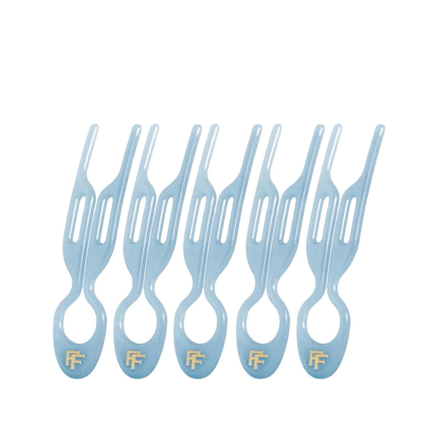 Fiona Franchimon No. 1 Hairpin Sky Blue Gentle Hold 5-Pack