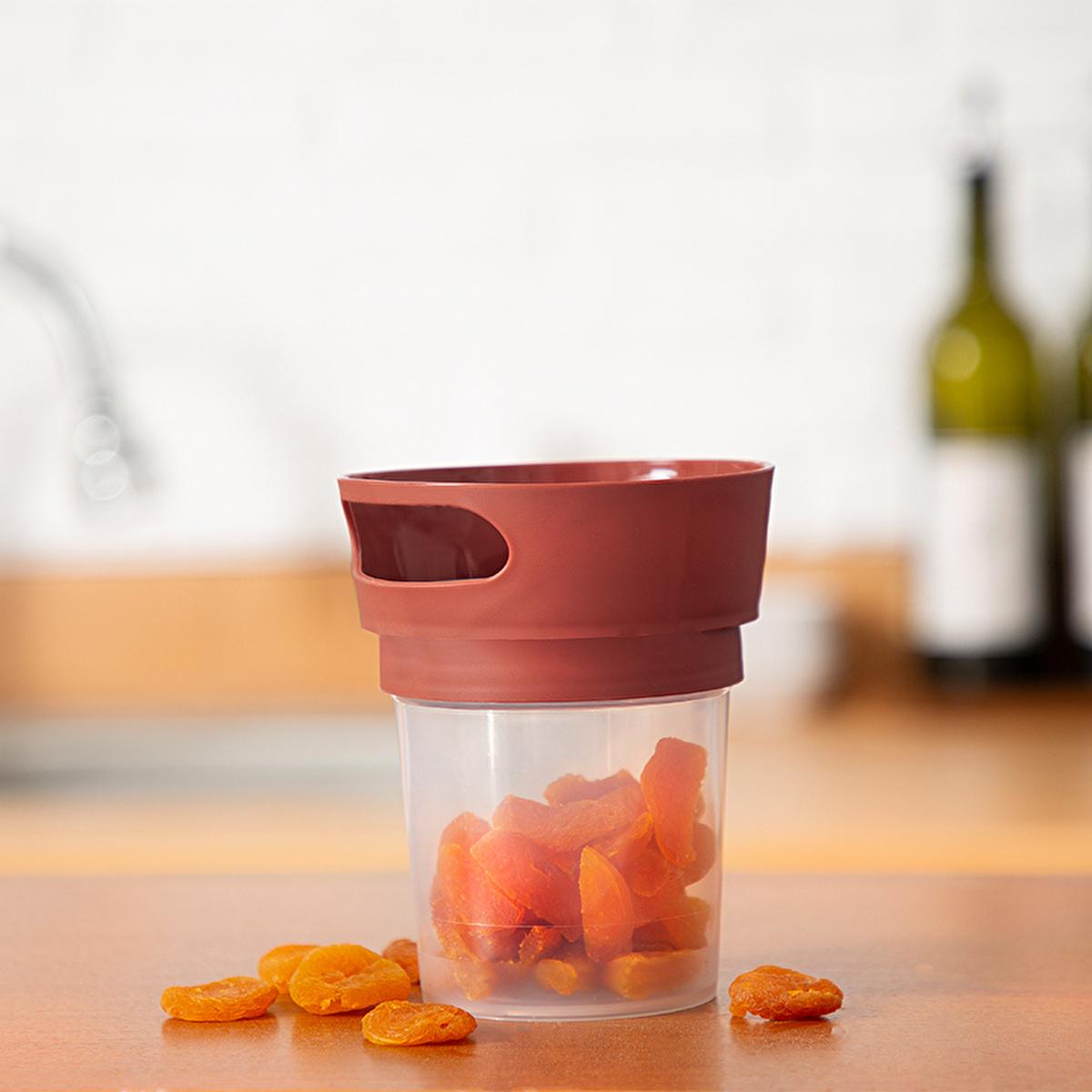 Babyjem Spill-Proof Snack Container for Kids - Antibacterial Fabric Cover, Easy to Use, Ideal for Travel and Daily Use