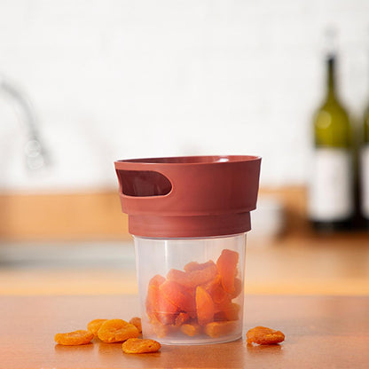 Babyjem Spill-Proof Snack Container for Kids - Antibacterial Fabric Cover, Easy to Use, Ideal for Travel and Daily Use