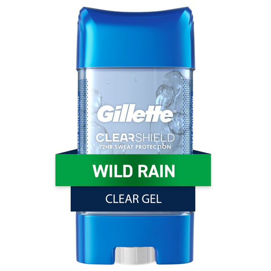 Gillette Wild Rain Clear Gel Antiperspirant And Deodorant 3.8oz