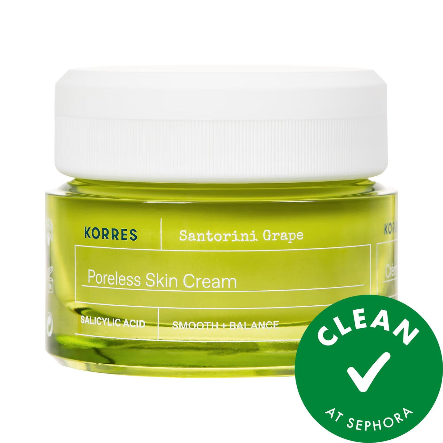 Santorini Grape: Poreless Skin Cream - Lightweight, Oil Control, Acne Treatment, Vegan Moisturizer for Visibly Smoother Skin