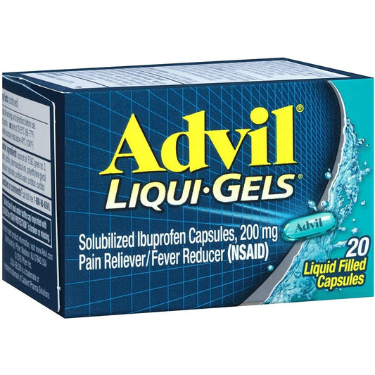 Advil Pain Reliever/Fever Reducer 200Mg Liqui-Gels 20Ct