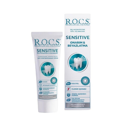 Rocs Sensitive Repair & White Toothpaste for Sensitive Teeth - 94g