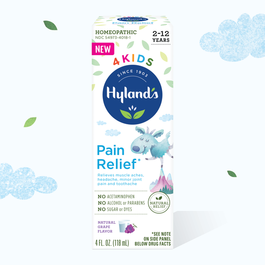 Hyland's Homeopathic 4 Kids Grape Flavor Pain Relief Liquid