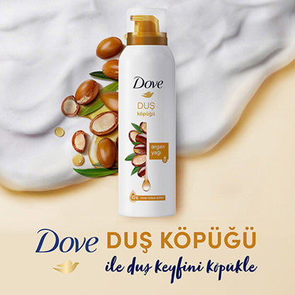 Dove Foam Shower Gel Argan Oil 200 ml x Derby Lady Blade
