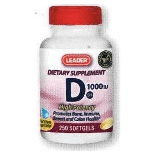 Leader™ Vitamin D3 (Cholecalciferol) – Essential Bone & Immune Support
