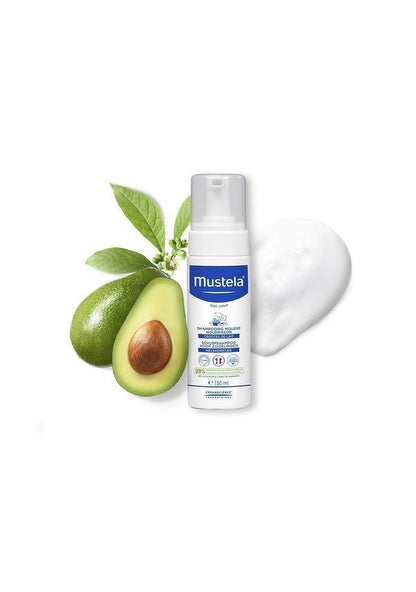 Mustela Baby Foam Shampoo for Newborns - Gentle, Tear-Free, 5.07 fl oz