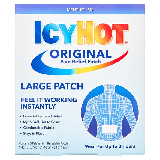 Icy Hot Original Large Pain Relief Patch Back 5 ct
