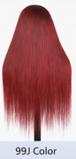 Chocolate Brown HD Transparent Lace 24' Frontal Glueless Wigs Natural Deep Wave Human Hair Wigs