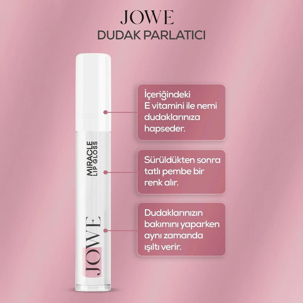 Jowe Miracle Color Changing Lip Gloss for Hydrated Shine 6ml