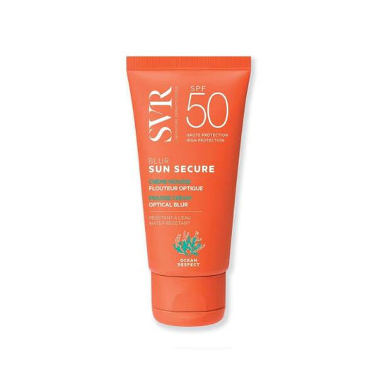 SVR Blur Sun Secure Sunscreen SPF50+ 50ml - Non-Comedogenic Moisturizing Sun Protection