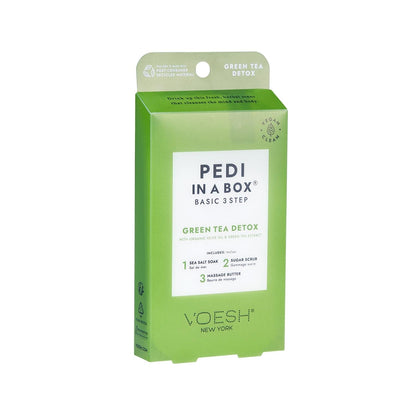 Voesh New York Pedi in a Box Green Tea 3-Step Pedicure Set
