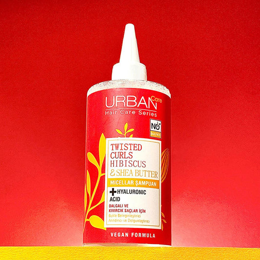 Urban Care Sulfate-Free Micellar Shampoo for Curly Hair - Gentle, Moisturizing, and Frizz-Reducing with Hibiscus & Shea Butter