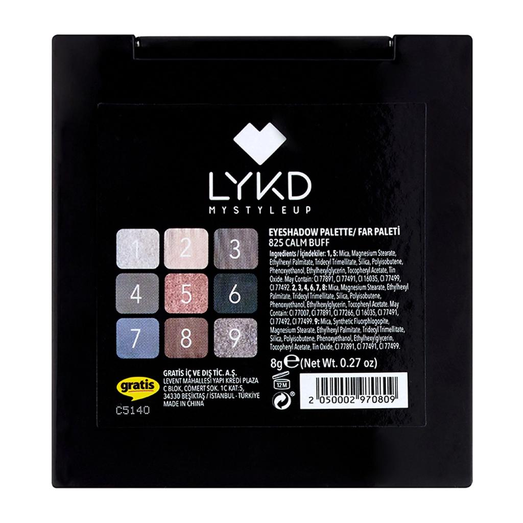 LYKD 9'lu Far Paleti 825 Calm Buff Eyeshadow Palette