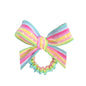 Invisibobble Slim Sprunchie w. Bow Let's Chase Rainbows Hair Tie - Comfortable, Stylish, and Gentle Rainbow Hair Accessory