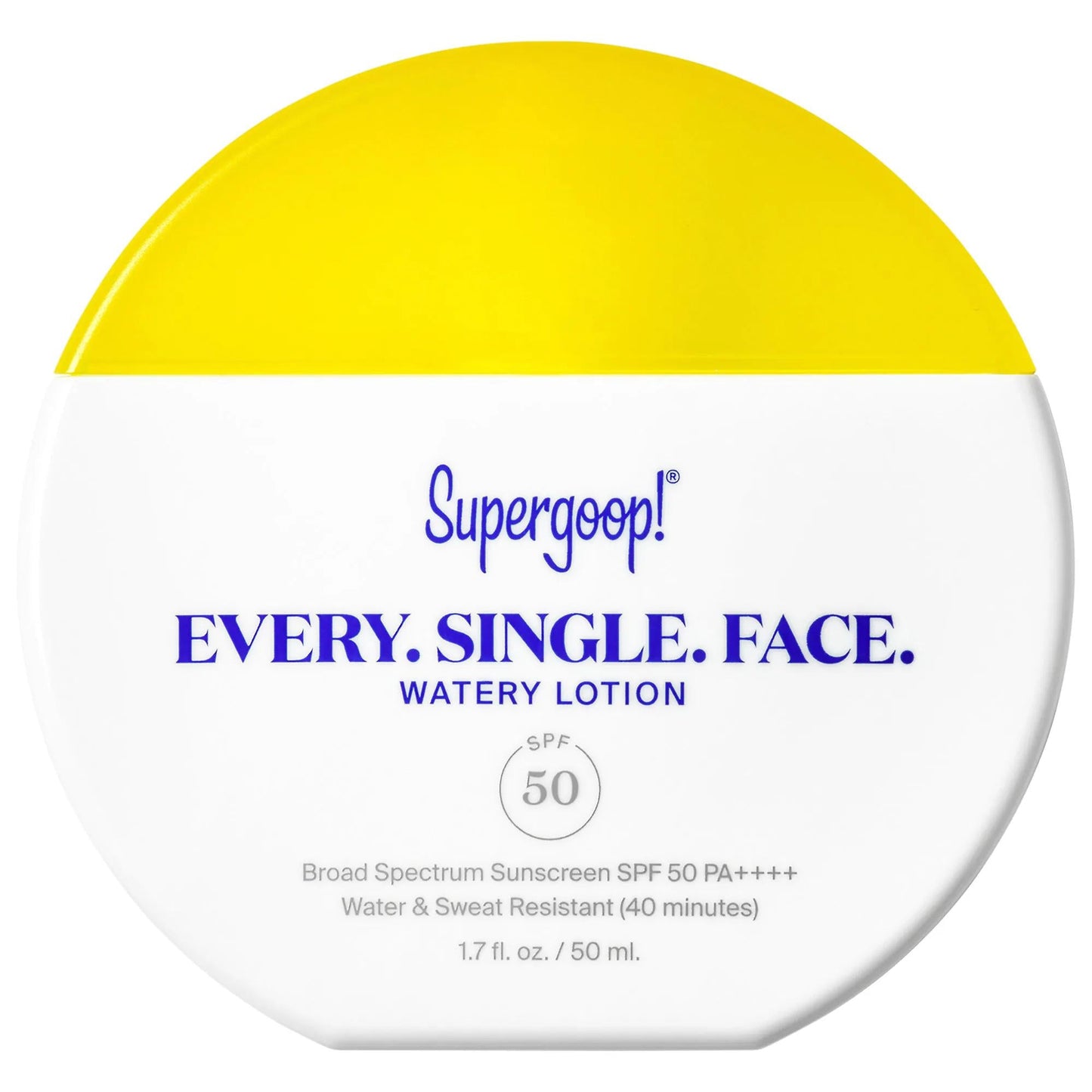 Every. Single. Face. Sunscreen SPF 50: Watery, Lightweight, Vegan & Cruelty-Free - Blue Light & Pollution Protection