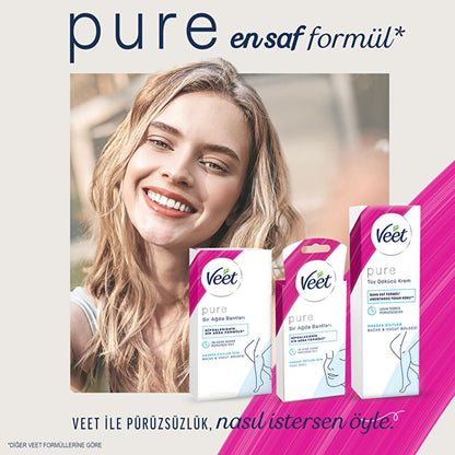Veet Hair Removal Cream for Sensitive Skin - Smooth & Fresh Technology, 3.38 fl oz
