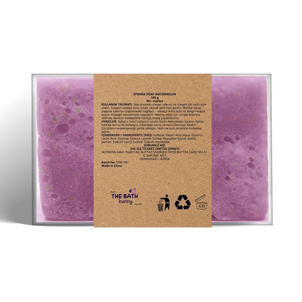 The Bath Bunny Lavender Sponge Soap with Peeling Effect 180g