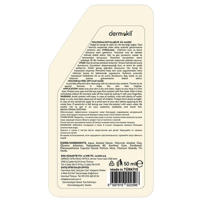 Dermokil Peel-Off Hologram Clay Mask for Glowing Skin 50 ml