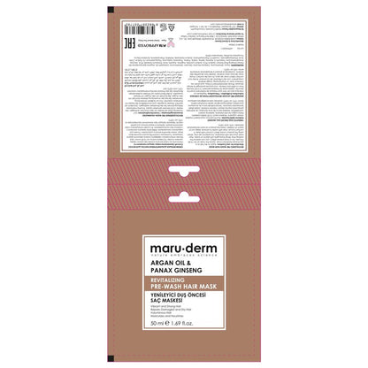 Maruderm Argan Oil & Ginseng Pre-Shower Hair Mask 50ml