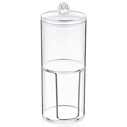 Eklips Cotton Storage Container - Compact Polystyrene Makeup Remover Disk Organizer for Beauty Enthusiasts