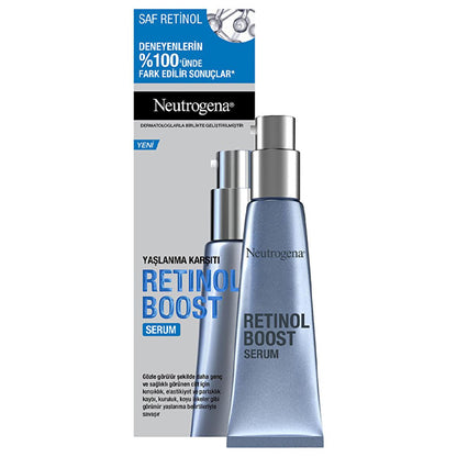 Neutrogena Retinol Boost Anti-Aging Serum: Reduce Wrinkles, Improve Skin Elasticity & Brightness - Fight Dark Spots & Achieve Youthful Skin
