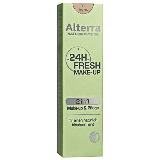 Alterra Vegan Moisturizing Foundation - 24 Hour Hydration, Natural Finish, Dermatologically Tested - 1.01 fl oz