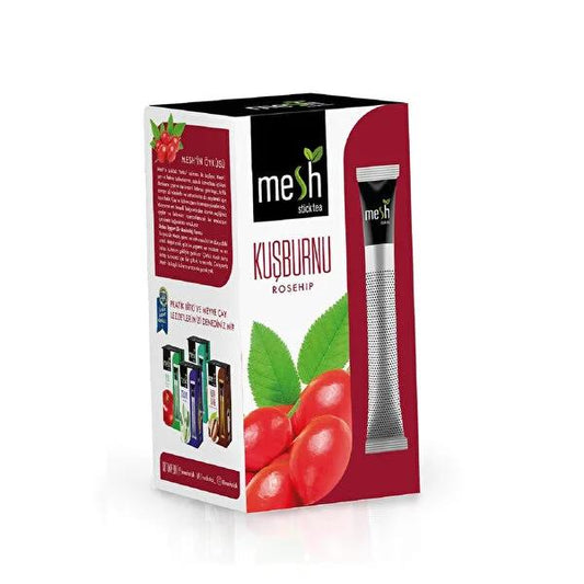 Mesh Stick Rosehip Herbal Tea - 16 Tea Bags, 40g - Natural Immune Booster & Vitamin C Rich