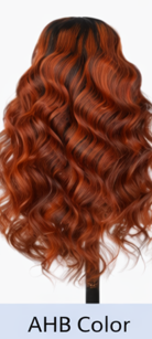 Reddish Brown Straight Human Hair Lace Closure Wig With Baby Hair