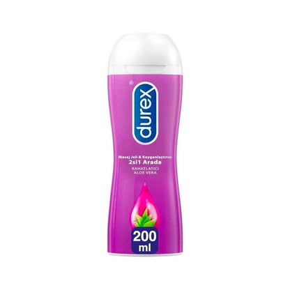 Durex Aloe Vera Personal Lubricant Gel - 200ml, Water-Based, Soothing Personal Lubricant for Comfort & Pleasure