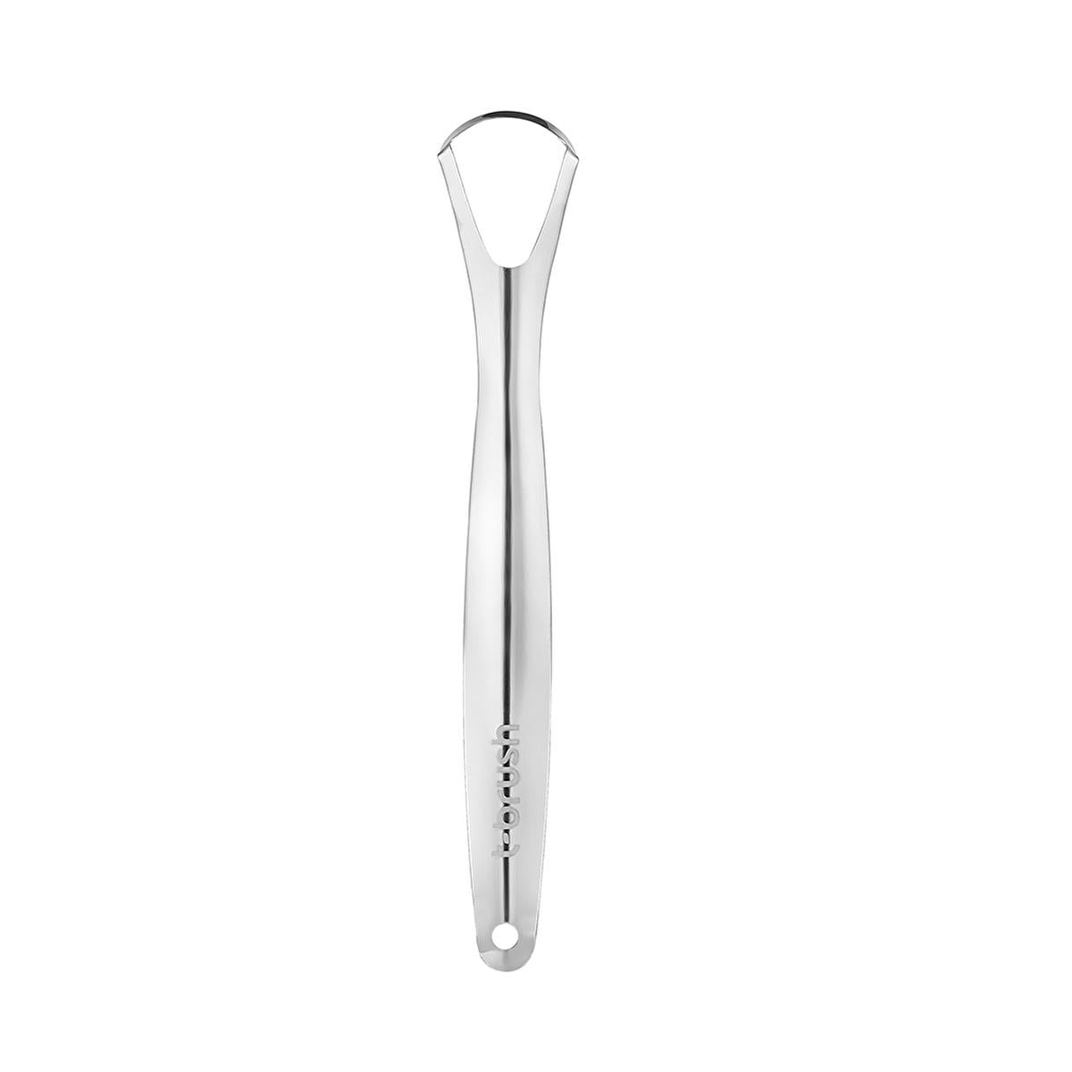 T-Brush Stainless Steel Tongue Scraper for Oral Hygiene & Fresh Breath