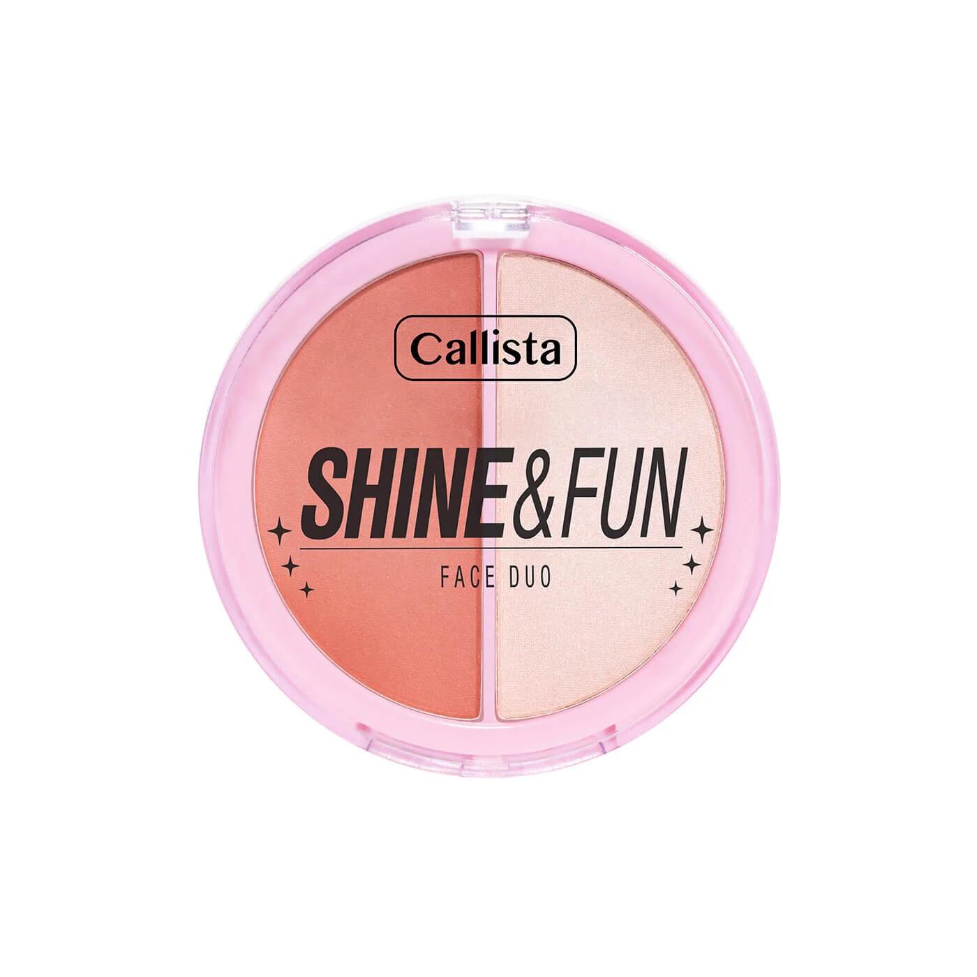 Callista Shine Fun Face Duo Blush & Highlighter Palette 140