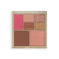 Revolution Pro Iconic Eye & Cheek Palette - Medium Deep: All-in-One Travel Makeup Palette for Eyeshadow, Bronzer, Highlighter, Blush - Vegan & Cruelty-Free