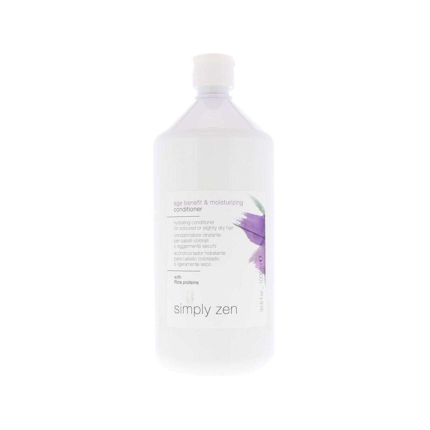 Simply Zen Age Benefit & Moisturizing Hair Conditioner: Revitalize Dry, Aging Hair with Salon-Quality Hydration - 1000 ml Large Size.
