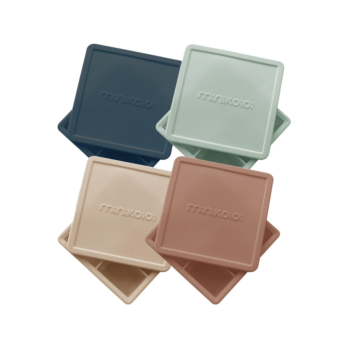 OiOi Silicone Puree Pods Baby Food Storage Tray - Healthy Meal Prep, Freezer Safe, Portable & BPA-Free