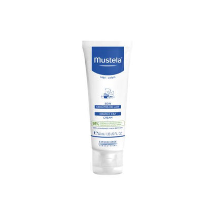 Mustela Cradle Cap Cream 40ml - Natural, Vegan, Dermatologically Tested Baby Hair Care Solution