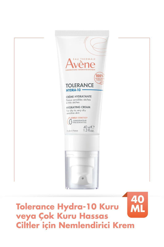 Avene Tolerance Hydra-10 Creme Moisturizing Cream for Sensitive Skin - Gentle Hydration for Babies, Children, and Adults