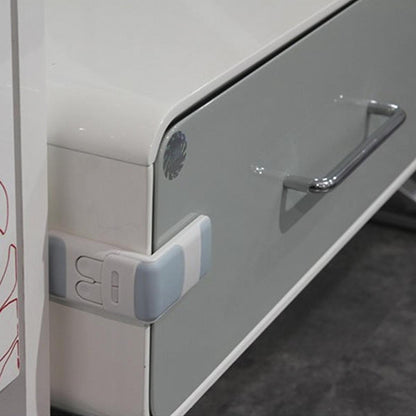 Miny Baby Cabinet Safety Lock - Childproof Drawer Lock with Double Safety Button Mechanism