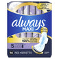 Always MAXI SIZE 5 MAX PROTECTION 14 PADS
