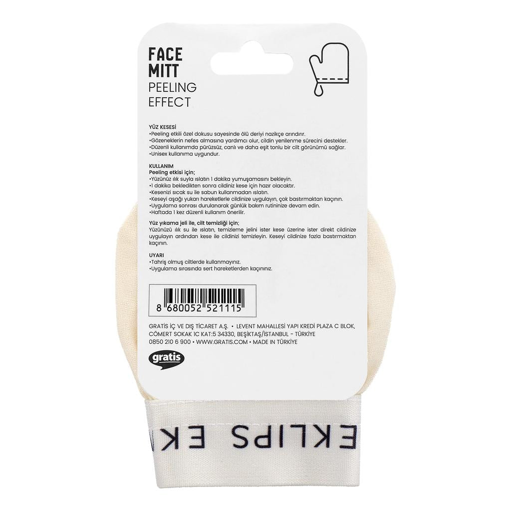 Eklips Face Exfoliating Mitt for Gentle Peeling 1 Count